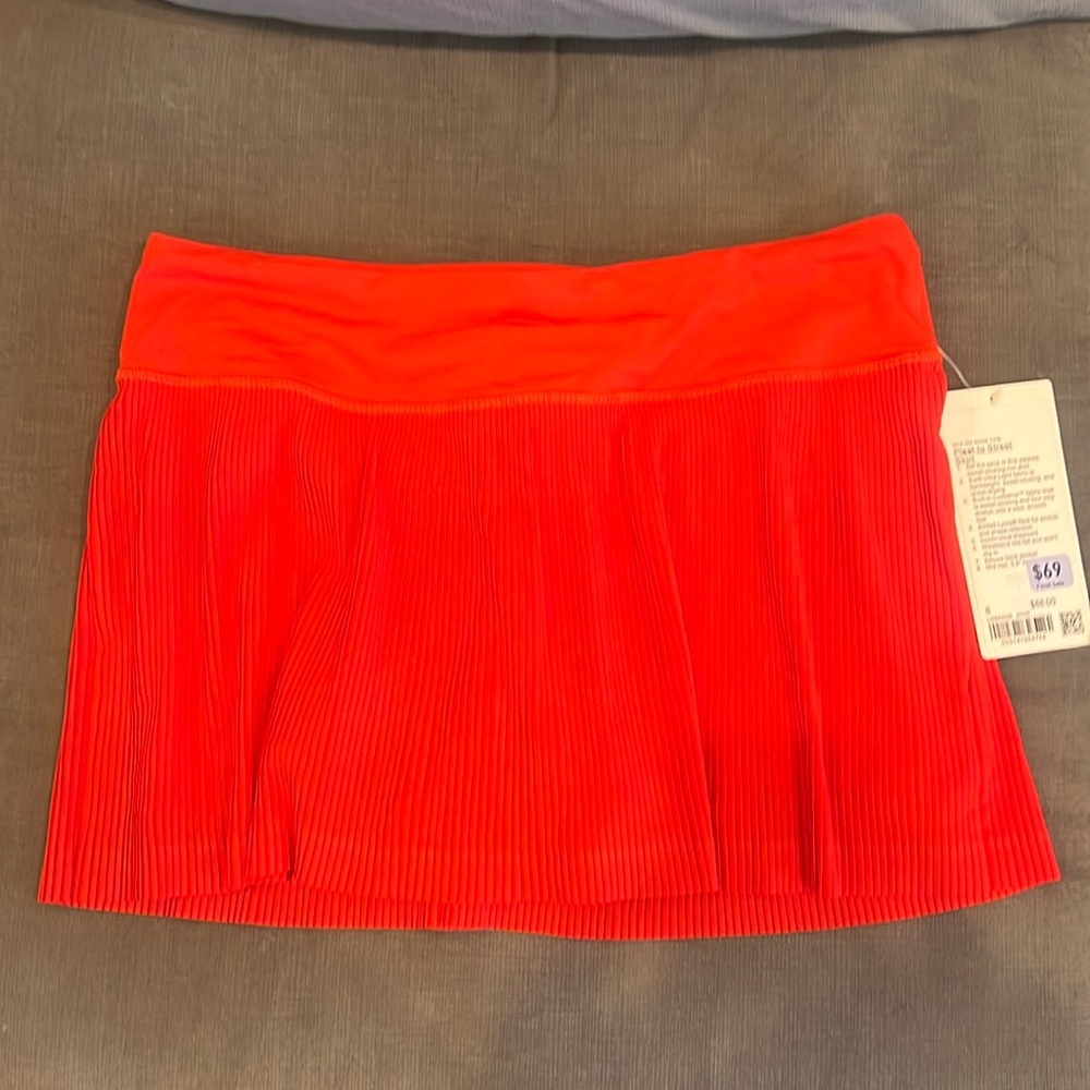 Pleat to Street Skirt Lululemon Red